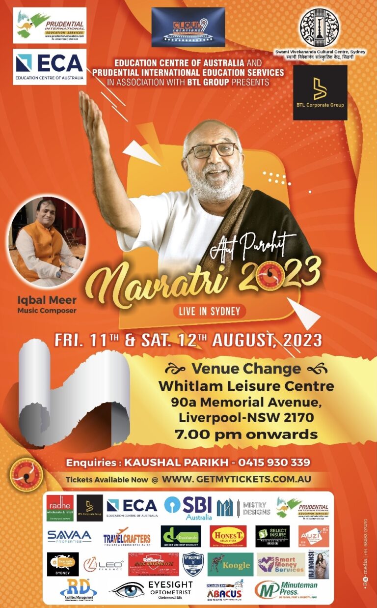 Navratri Garba 2023 with Atul Purohit in Sydney Get My Tickets